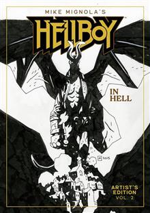 MIKE MIGNOLAS HELLBOY IN HELL ARTISTS EDITION HC BOOK 02 MIKE MIGNOLA CVR