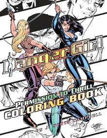 DANGER GIRL PERMISSION TO THRILL COLORING BOOK TP