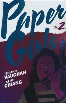 PAPER GIRLS BACKPACK EDITION TP VOL 02 DM EXCLUSIVE CLIFF CHIANG FOIL CVR