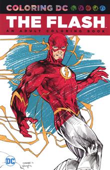 COLORING DC FLASH AN ADULT COLORING BOOK TP