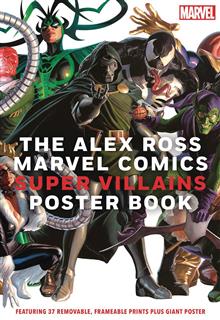 ALEX ROSS MARVEL COMICS SUPER VILLAINS POSTER BOOK SC