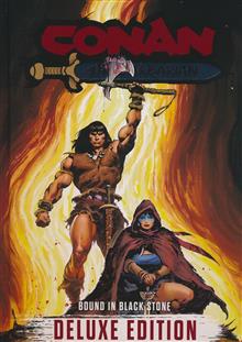CONAN THE BARBARIAN BOUND IN BLACK STONE DELUXE EDITION HC VOL 01 REG ED ROBERTO DE LA TORRE (MR)