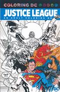 COLORING DC JUSTICE LEAGUE AN ADULT COLORING BOOK TP